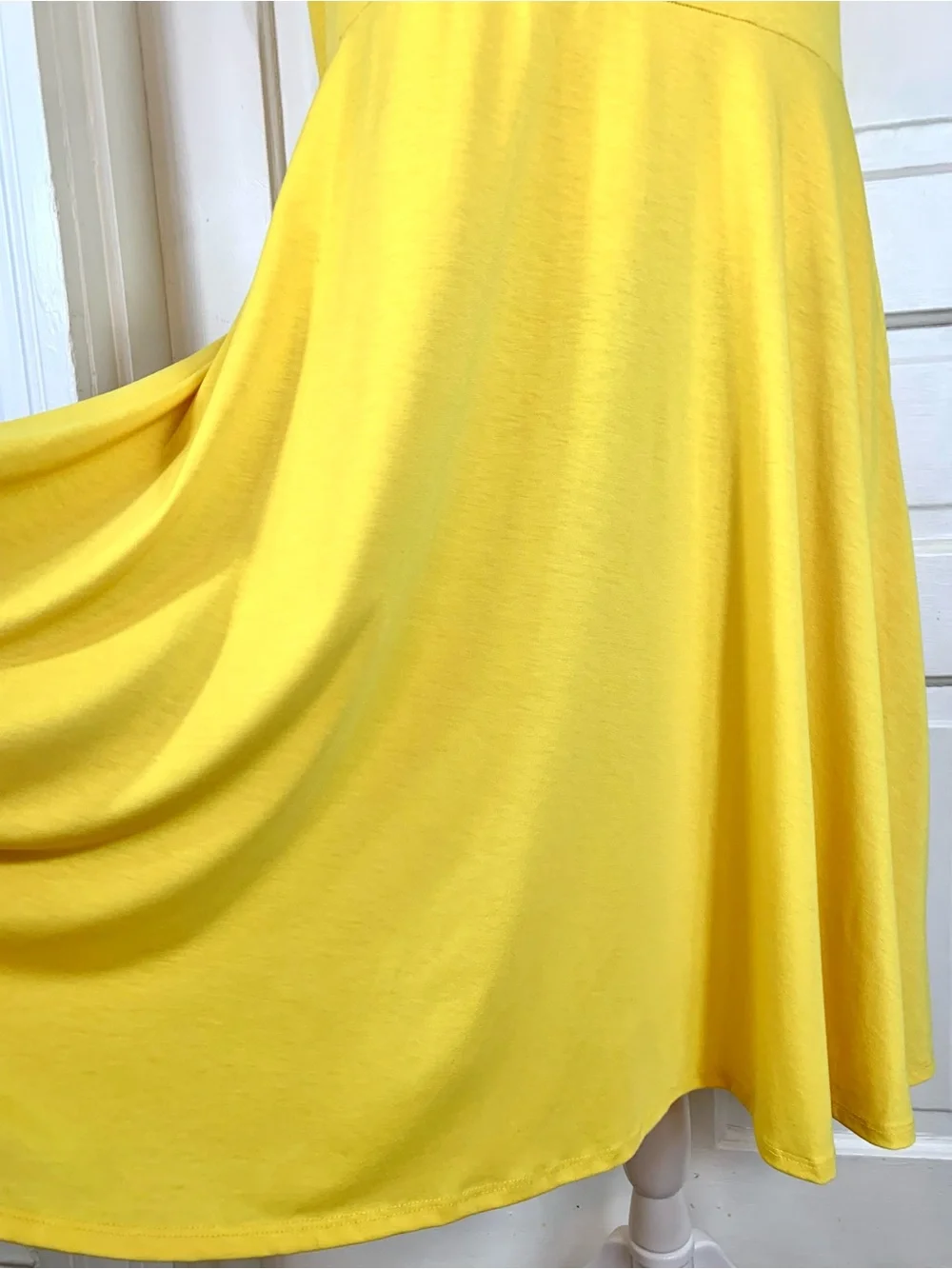LuLaRoe Nicki Sleeveless Dress - Yellow - Pockets - 2XL - Sundress - Picture 5 of 11